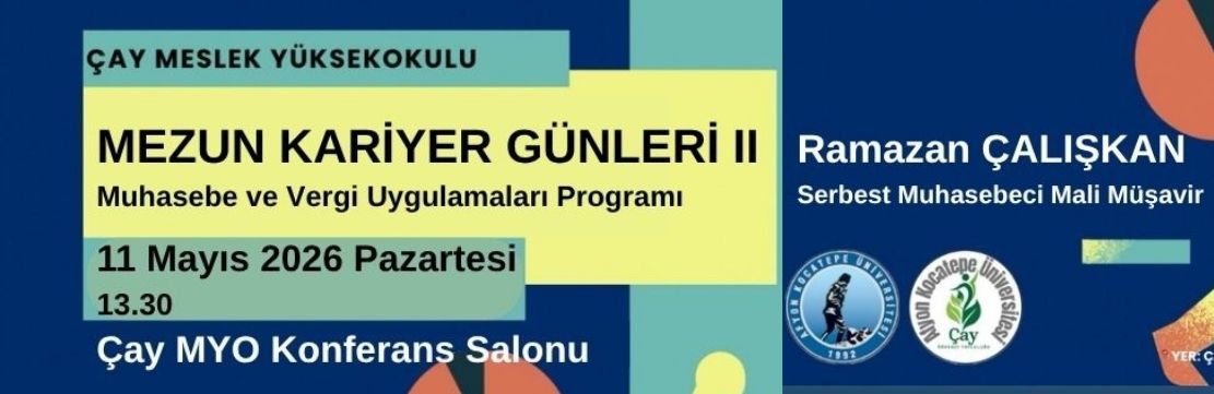 Muhasebe ve Vergi Uygulamaları Programı Mezun-Kariyer Günleri