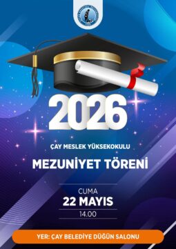 Mezuniyet Kep Törenimiz 22 Mayıs 2026 14.00’da yapılacaktır.